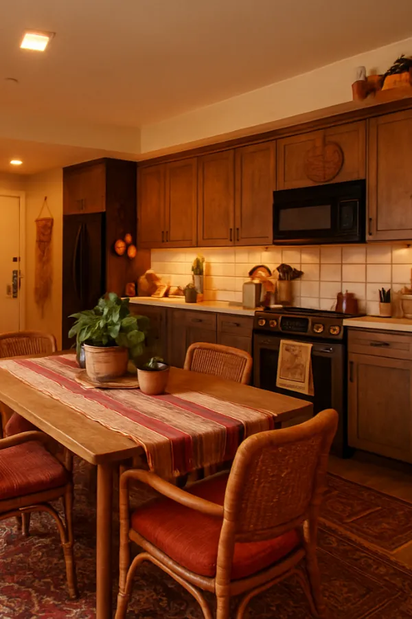 Bohemian styled kitchen