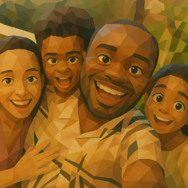 Low Poly Family Portrait